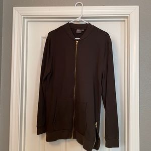 ASOS zip up sweater army green